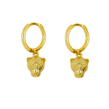 PENDIENTES JAGUAR GOLD