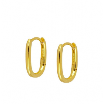 PENDIENTES OVAL GOLD